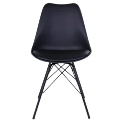 2-pk Oslo spisestol sort