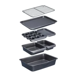 7-pk ovnsformer non-stick, stabelbar