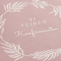 20-pk Servietter til konfirmasjon rosa