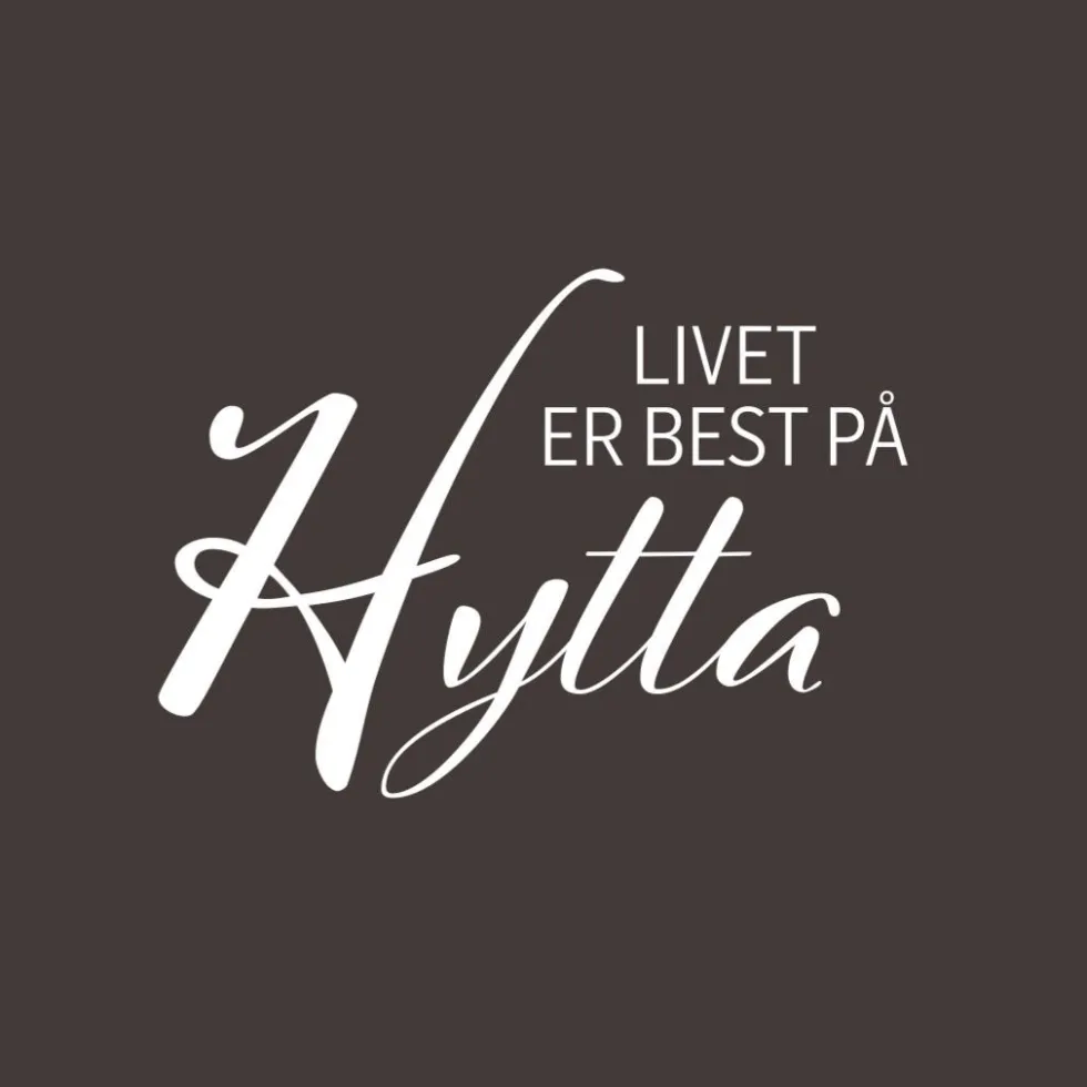 20-pk Serviett "Livet hytta" brunsvart