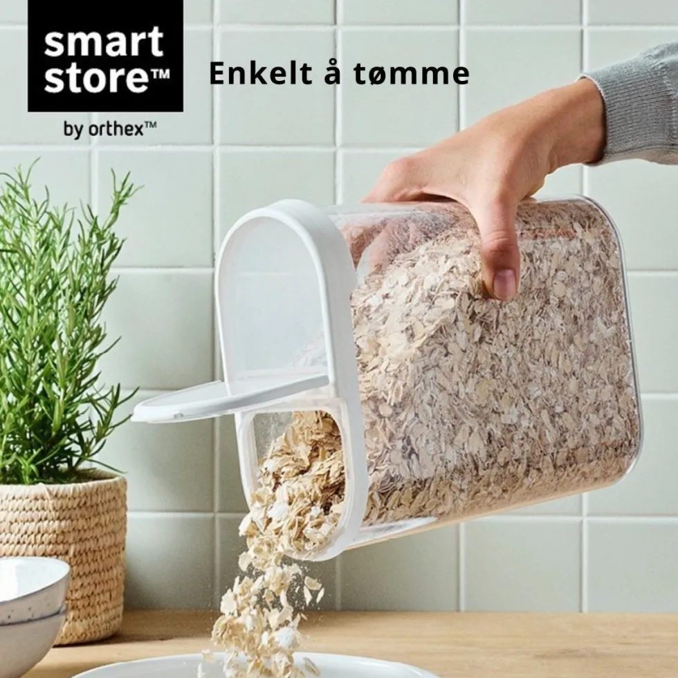 4-pk SmartStore Flip oppbevaringsboks med lokk