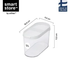 4-pk SmartStore Flip oppbevaringsboks med lokk