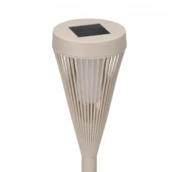 3-pk Solcellelykt beige 8 x 47 cm