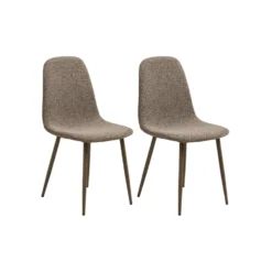 2-pk Stockholm spisestol lys brun