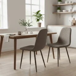 2-pk Stockholm spisestol lys brun