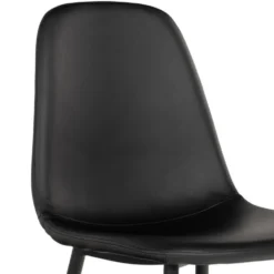 2-pk Stockholm spisestol sort