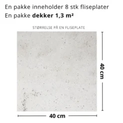 8-pk Sydney selvklebende fliser