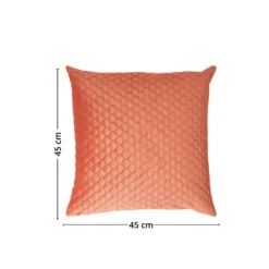 Putetrekk bikube velur rosa 45 x 45 cm