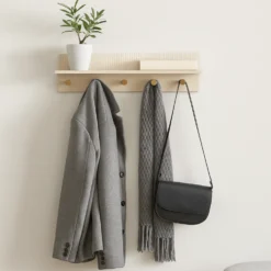 Rocca vegghylle beige med kroker