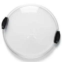 Rundt serveringsbrett i bambus med 5 rom og lokk 35,5 cm