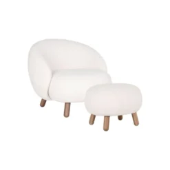 Savona sett lounge stol med puff