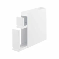 Skyvbar krydderhylle hvit magnetisk 50 x 52,5 cm