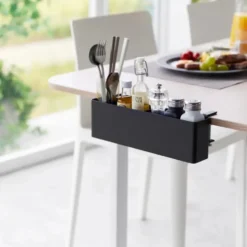 Smart oppbevaringsboks til bord, sort 30 x 10 cm