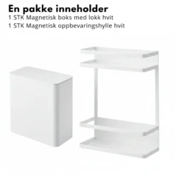Smart sett til vaskemaskin hvit, 2 deler