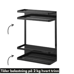 Smart sett til vaskemaskin sort, 2 deler