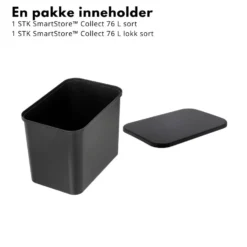 SmartStore™ Collect 76 L + Lokk sett sort