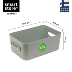 SmartStore Comfort M oppbevaringskurv 29,5 × 19,5 × 12 cm salviegrønn