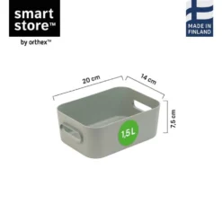 SmartStore Comfort S oppbevaringskurv 20 × 14 × 7,5 cm salviegrønn