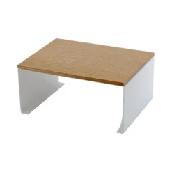 Stabelbar hylle bred hvit 30,5 x 22 cm