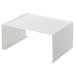Stabelbar hylle bred hvit 30,5 x 14 cm