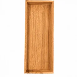 Stabelbar organiseringsbrett i tre/akasie 37,5 x 15 x 5 cm