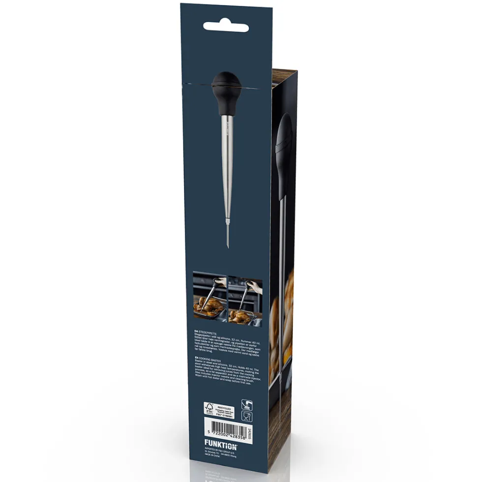 Stekepipette stål 32 cm
