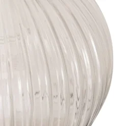 Vegglampe Krys med rillet glass gull 30 cm
