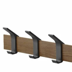 Veggmontert knaggrekke brun 50 x 10 cm