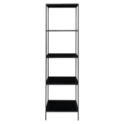 Vita bokhylle 5 hyller sort 51 x 36 x 170 cm