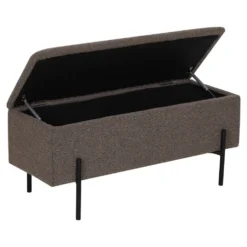 Watford benk med oppbevaring, boulcé brun 95 x 36,5 x 34 cm